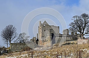 Craigmillar castle a14th century and was used as a film set for Outlander and The Outlaw King