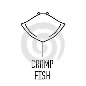 Cramp-Fish line icon