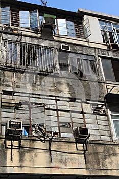 Cramped apartments in Shamshuipo