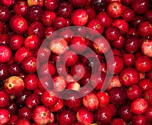 Cranberries boiling in pot