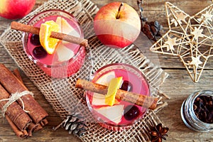 Cranberry and apple cider