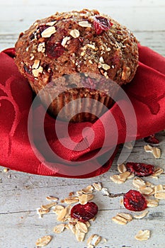 Cranberry bran muffin