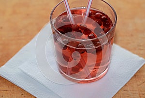 The cranberry cocktail