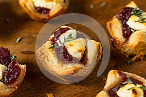 Cranberry Goat Cheese Puff Pastry Appetizer Bites