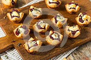 Cranberry Goat Cheese Puff Pastry Appetizer Bites