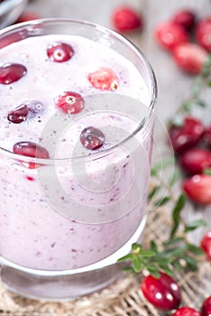 Cranberry Milkshake