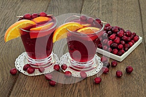 Cranberry and Orange Health Drink