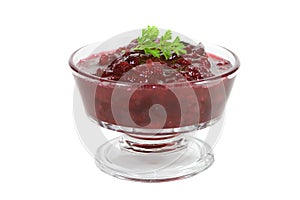 Cranberry sauce.