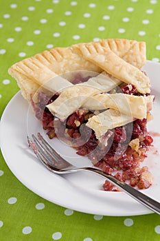 Cranberry Walnut Pie Slice
