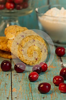 Cranberry White Chocolate Chip Cookies