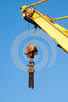 Crane jib and pulley photo