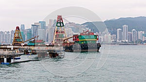 Crane Barge Hong Kong