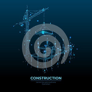 Digital low poly construction process