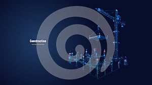 Digital illustration of construction concept