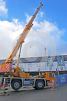 Crane on a building site