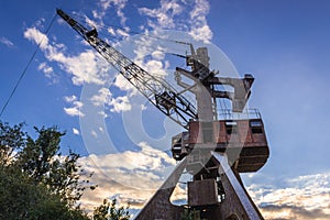 Crane in Chernobyl Zone