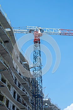 Crane at Construction Area in Progress