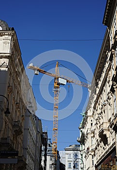 Crane on a construction site