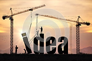 Crane and the construction team set Angsorn ideas in the concept of creative development.