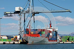 Container ship photo