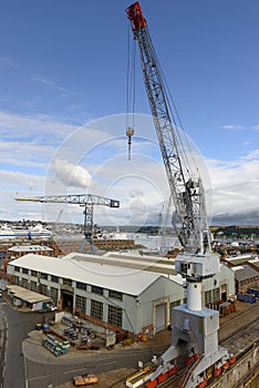 Crane and docks, Falmouth