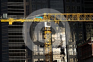 Crane in Downtown Calgary