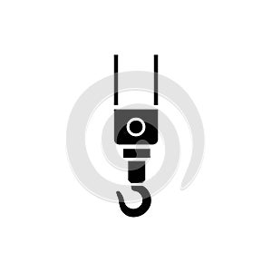 Crane hook vector icon