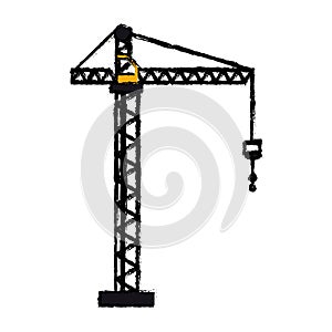 Crane hook construction machine drawing