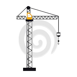 Crane hook construction machine