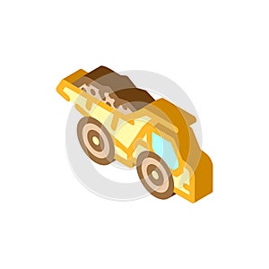 crane hook construction vehicle isometric icon vector illustration