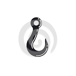 Crane hook vector icon illustration design