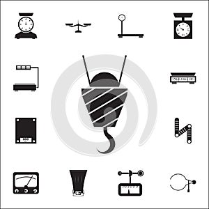 crane hookicon. measuring elements icons universal set for web and mobile