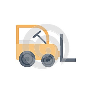 Crane vector flat colour icon