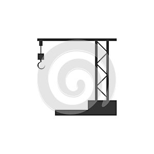 Crane isolated vector icon on white background