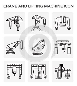 Crane lifting icon