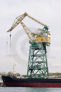 Crane in port