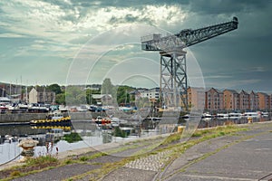 Crane in Port Glasgow at James Watt Dock