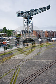 Crane in Port Glasgow at James Watt Dock