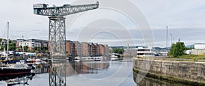 Crane in Port Glasgow at James Watt Dock