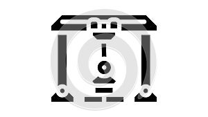 crane robot glyph icon animation