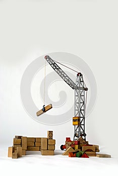 Crane to build houses photo