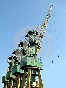 Crane transshipment photo