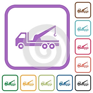 Crane truck simple icons