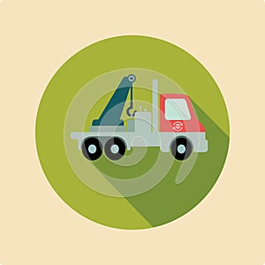 crane truck. Vector illustration decorative design