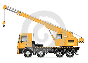 Crane truck vector illustration photo