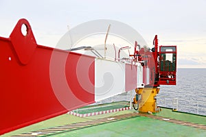 Crane under maintenance routine job by crane operator or technician, fix and service crane with preventive maintenance schedule