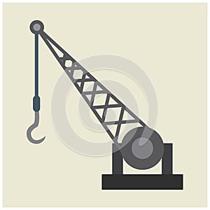 crane. Vector illustration decorative design