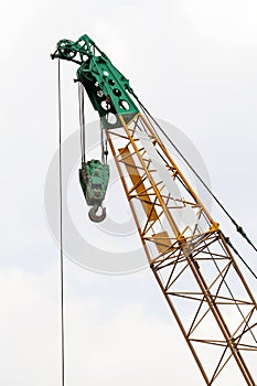 Cranes at a construction site photo