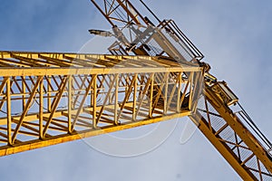 Cranes in a construction site