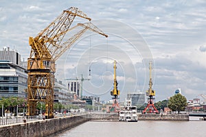 Cranes in Puerto Madero Buenos Aires